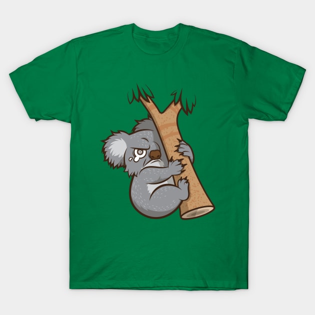 Clingy Koala T-Shirt by JenniferSmith